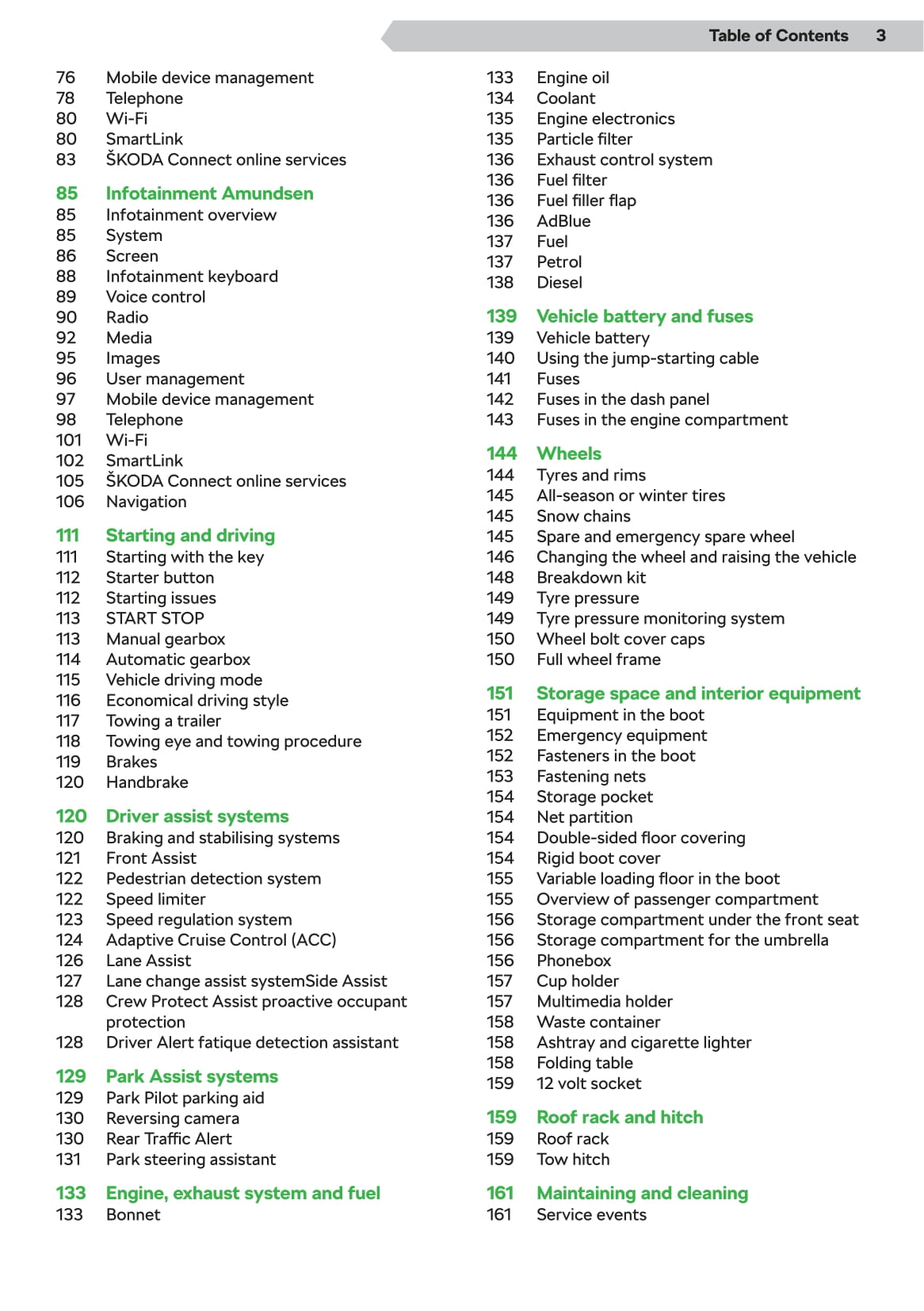 2019-2020 Skoda Scala Owner's Manual | English