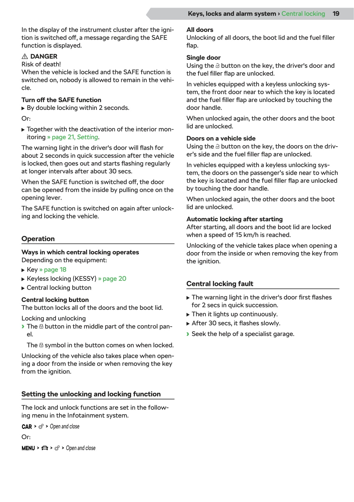 2019-2020 Skoda Scala Owner's Manual | English