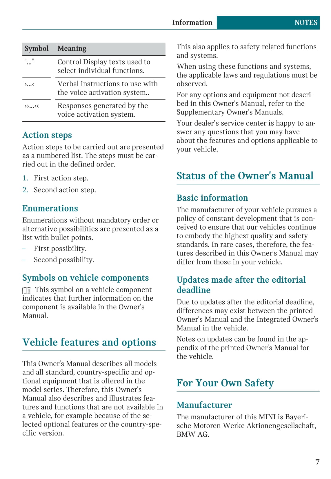 2017-2020 Mini Countryman Owner's Manual | English