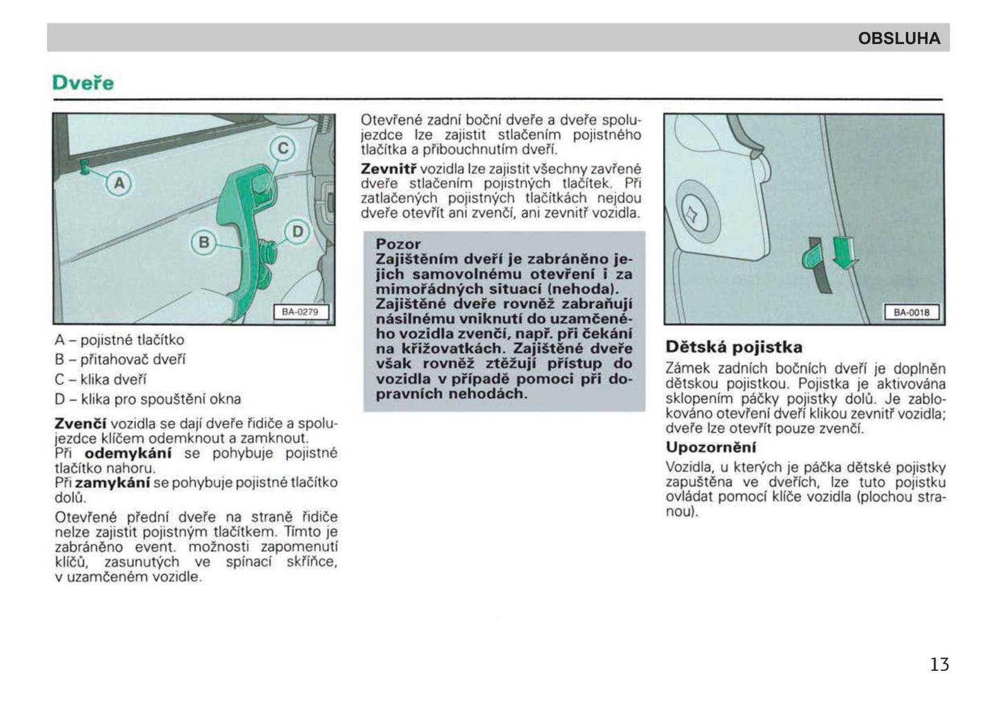 1998-2001 Skoda Felicia Manuel du propriétaire | čeština