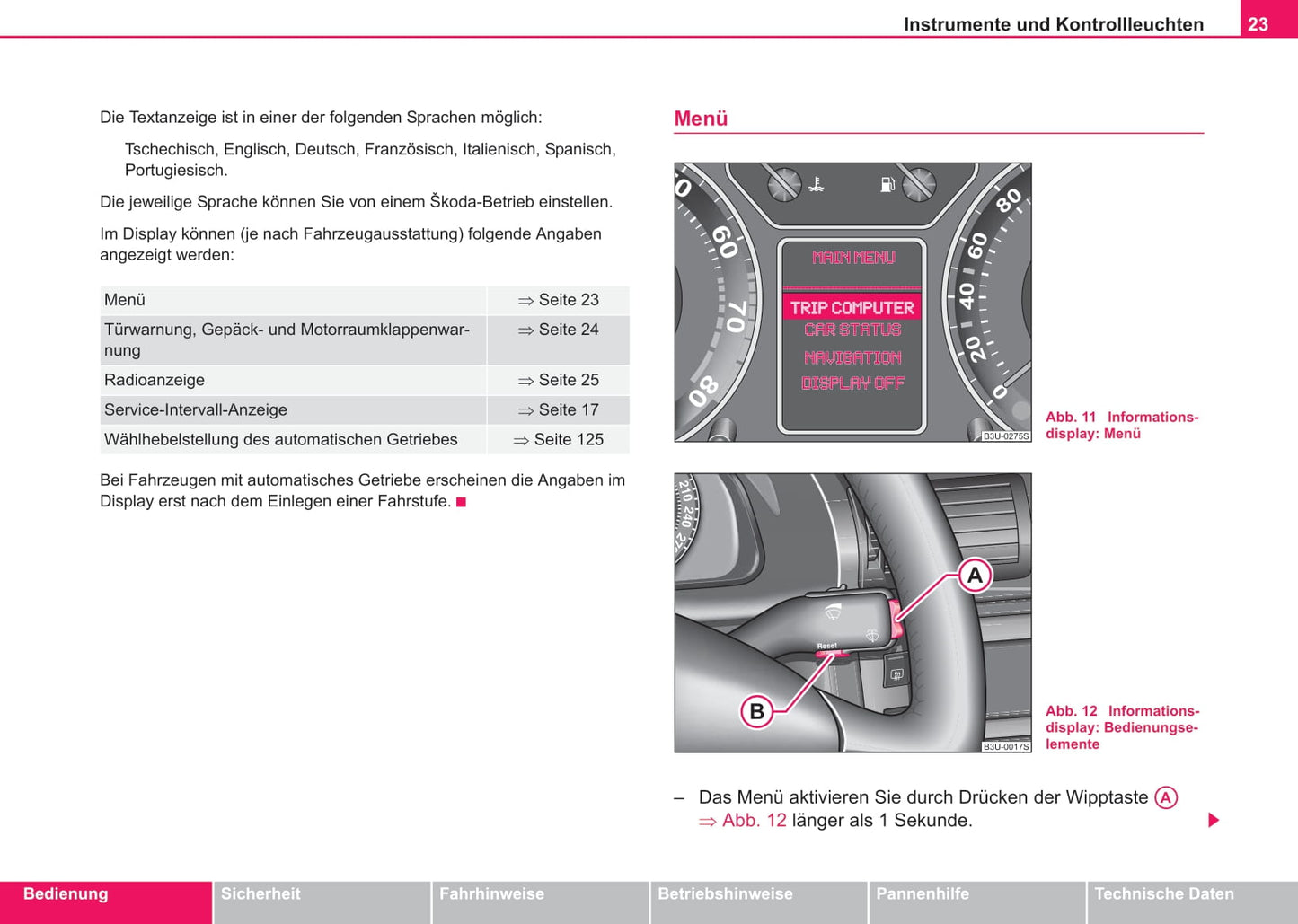 2002-2006 Skoda Suberb Manuel du propriétaire | Allemand