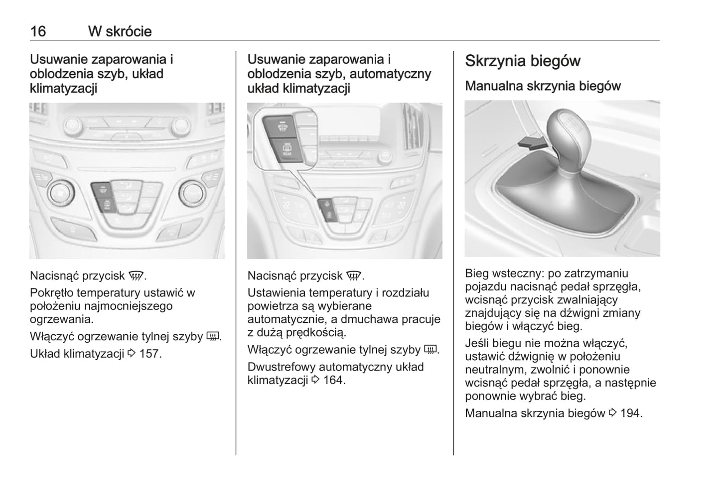 2016-2017 Opel Insignia Manuel du propriétaire | Polonais