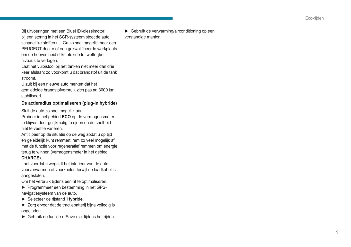 2021-2023 Peugeot 508 Owner's Manual | Dutch