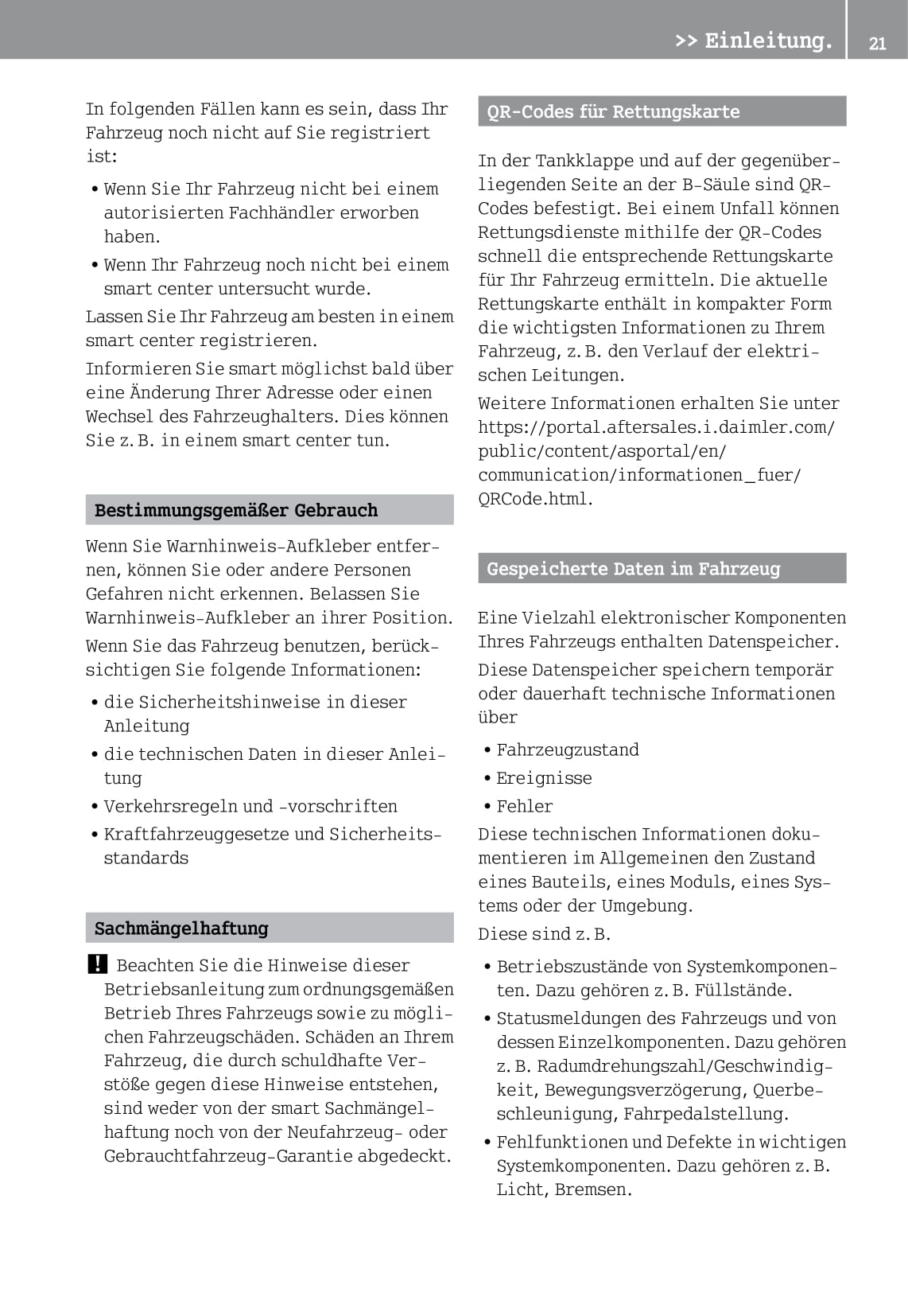 2014-2016 Smart Forfour Manuel du propriétaire | Allemand