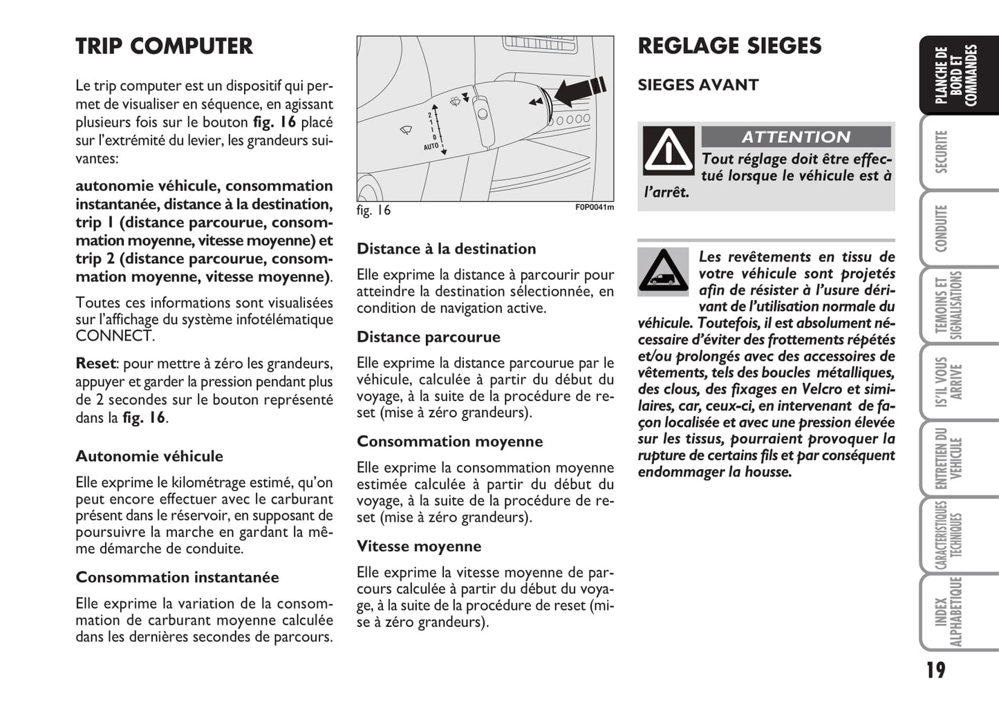 2012-2013 Fiat Strada Owner's Manual | French