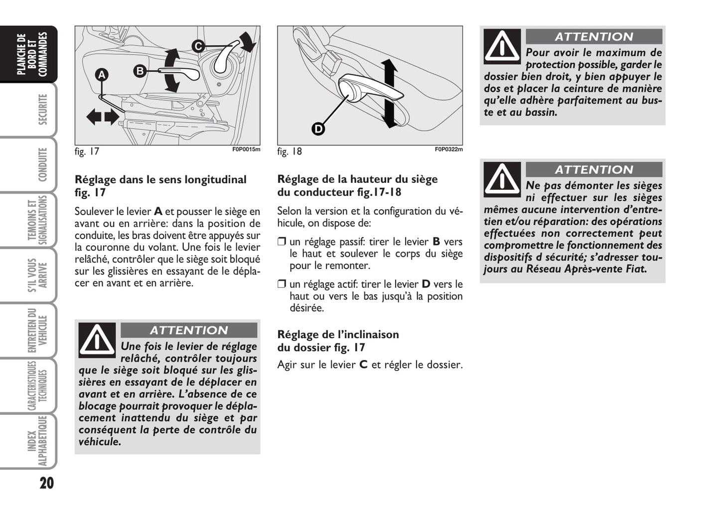 2012-2013 Fiat Strada Owner's Manual | French