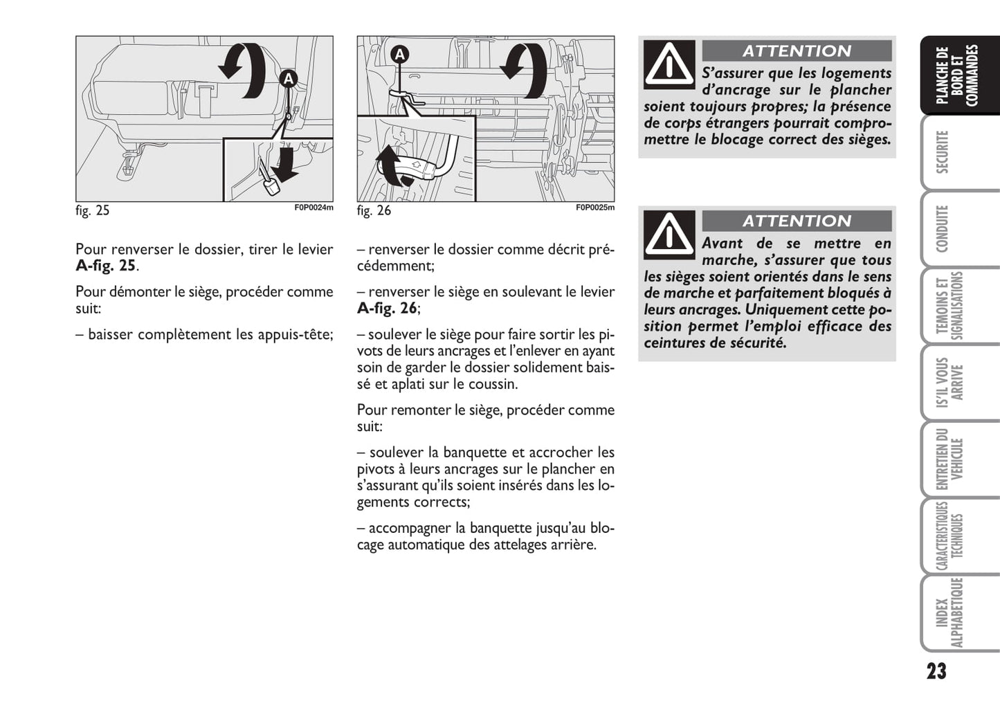 2012-2013 Fiat Strada Owner's Manual | French