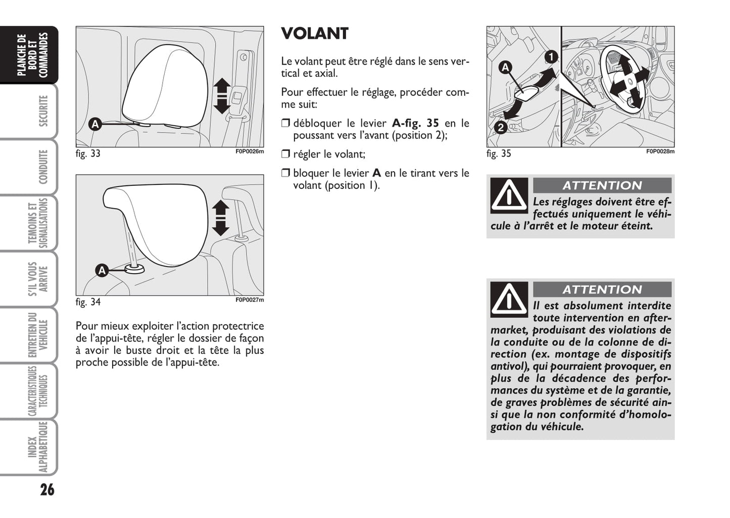 2012-2013 Fiat Strada Owner's Manual | French