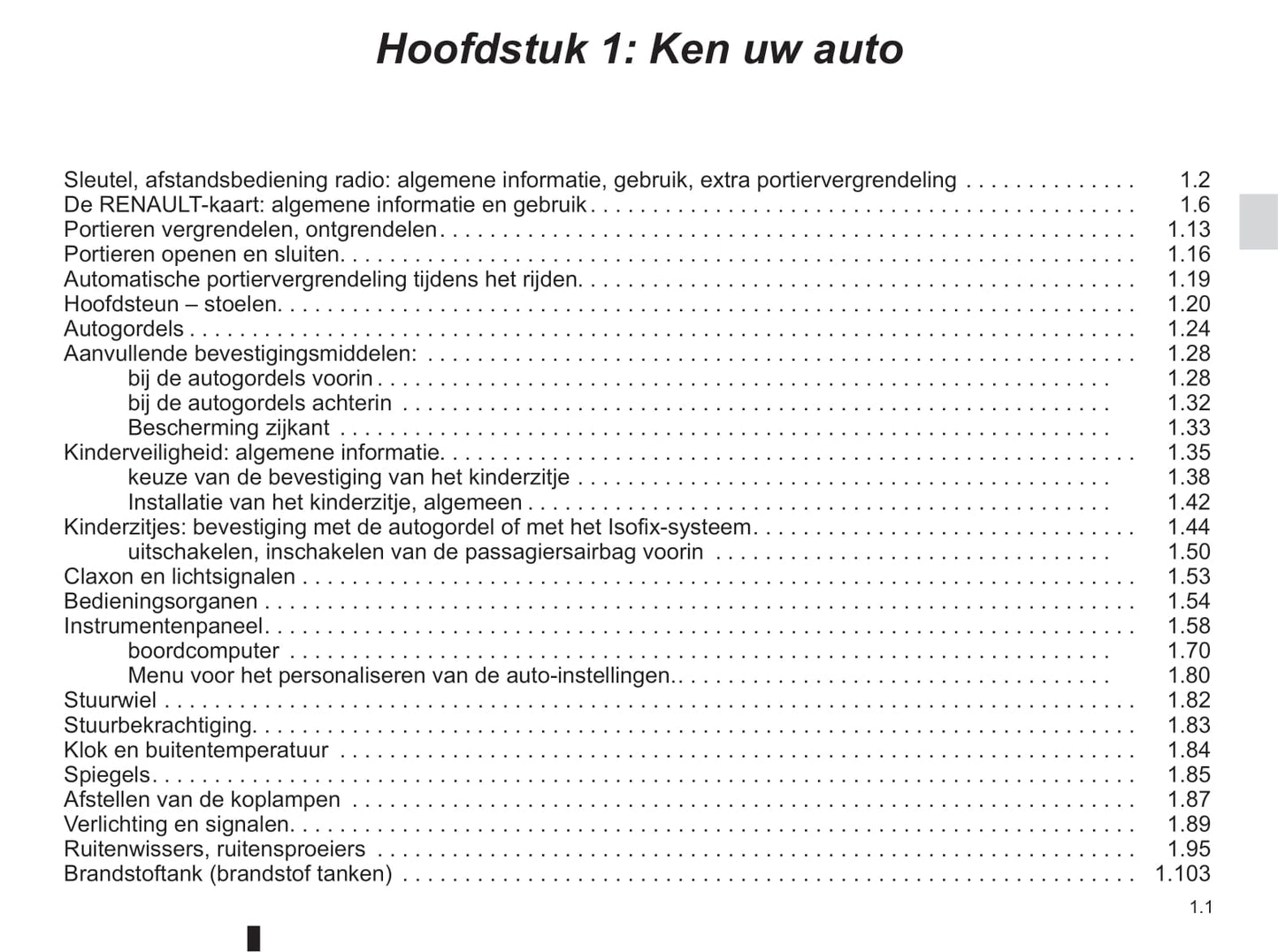 2016-2020 Renault Mégane Manuel du propriétaire | Néerlandais