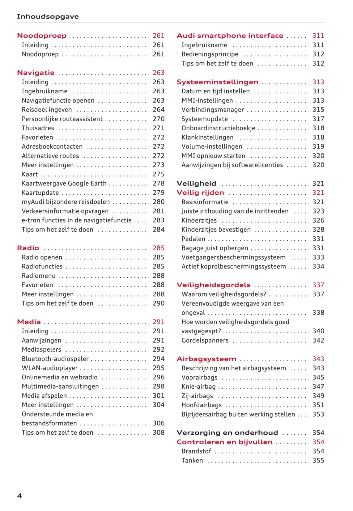 2016-2017 Audi A3/S3 Owner's Manual | Dutch
