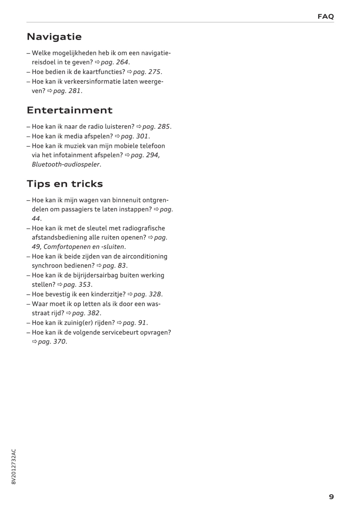 2016-2017 Audi A3/S3 Owner's Manual | Dutch