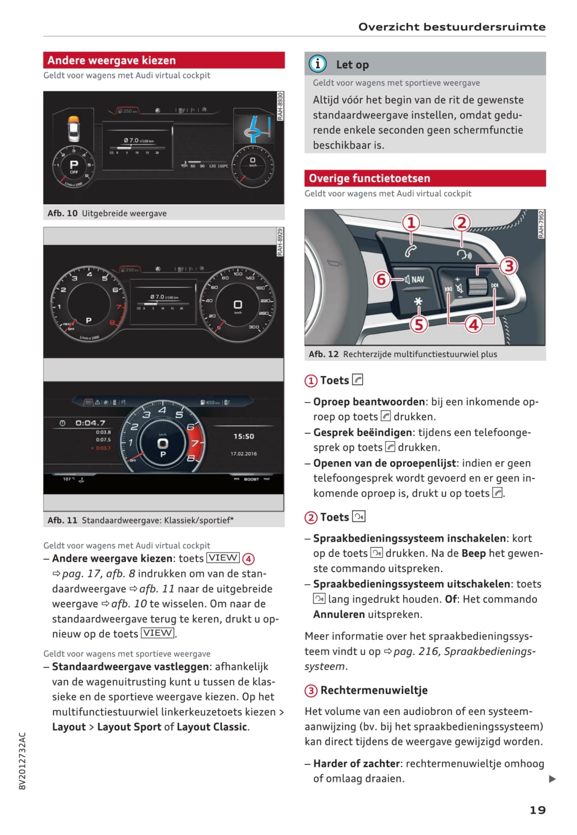 2016-2017 Audi A3/S3 Owner's Manual | Dutch