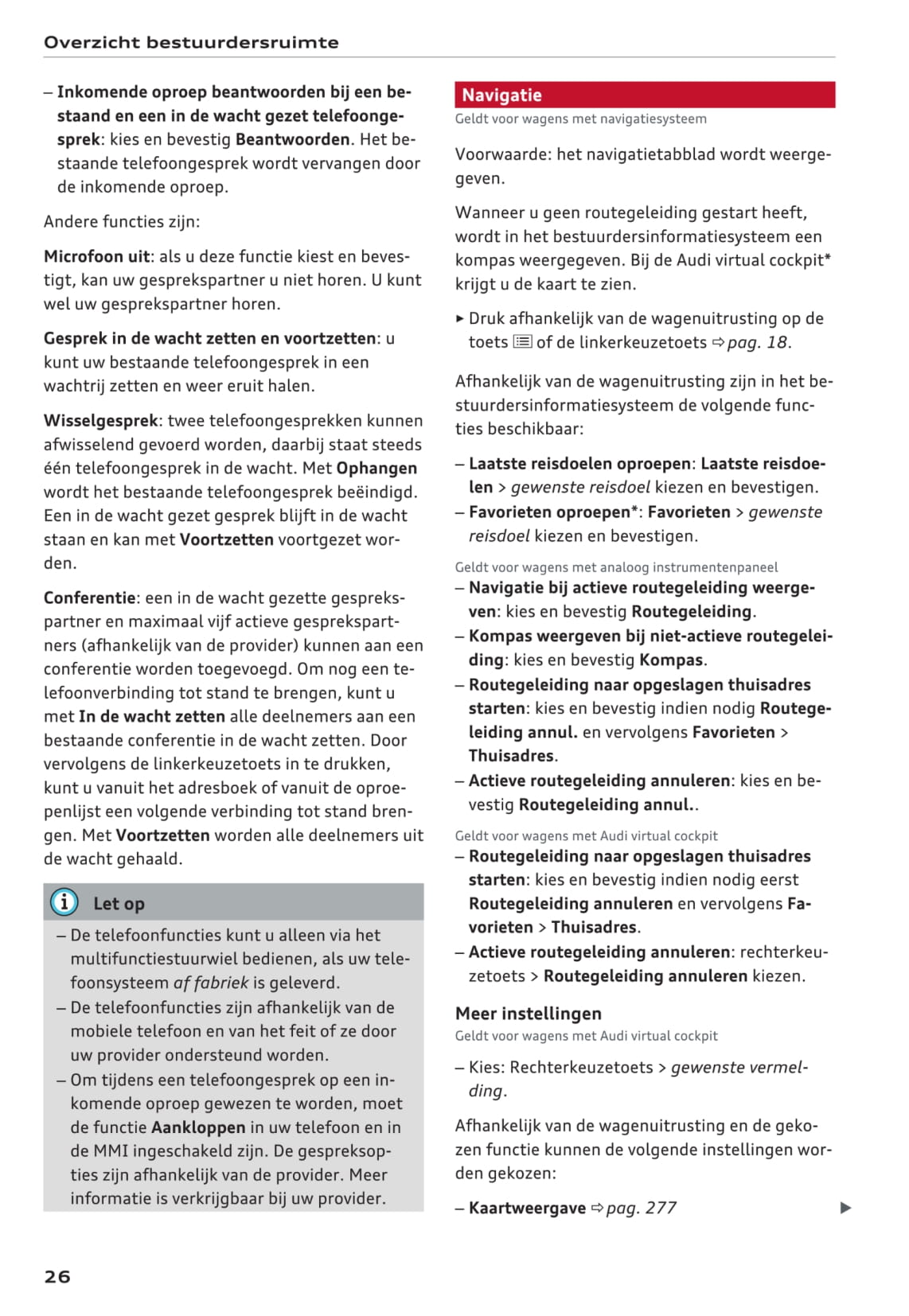 2016-2017 Audi A3/S3 Owner's Manual | Dutch
