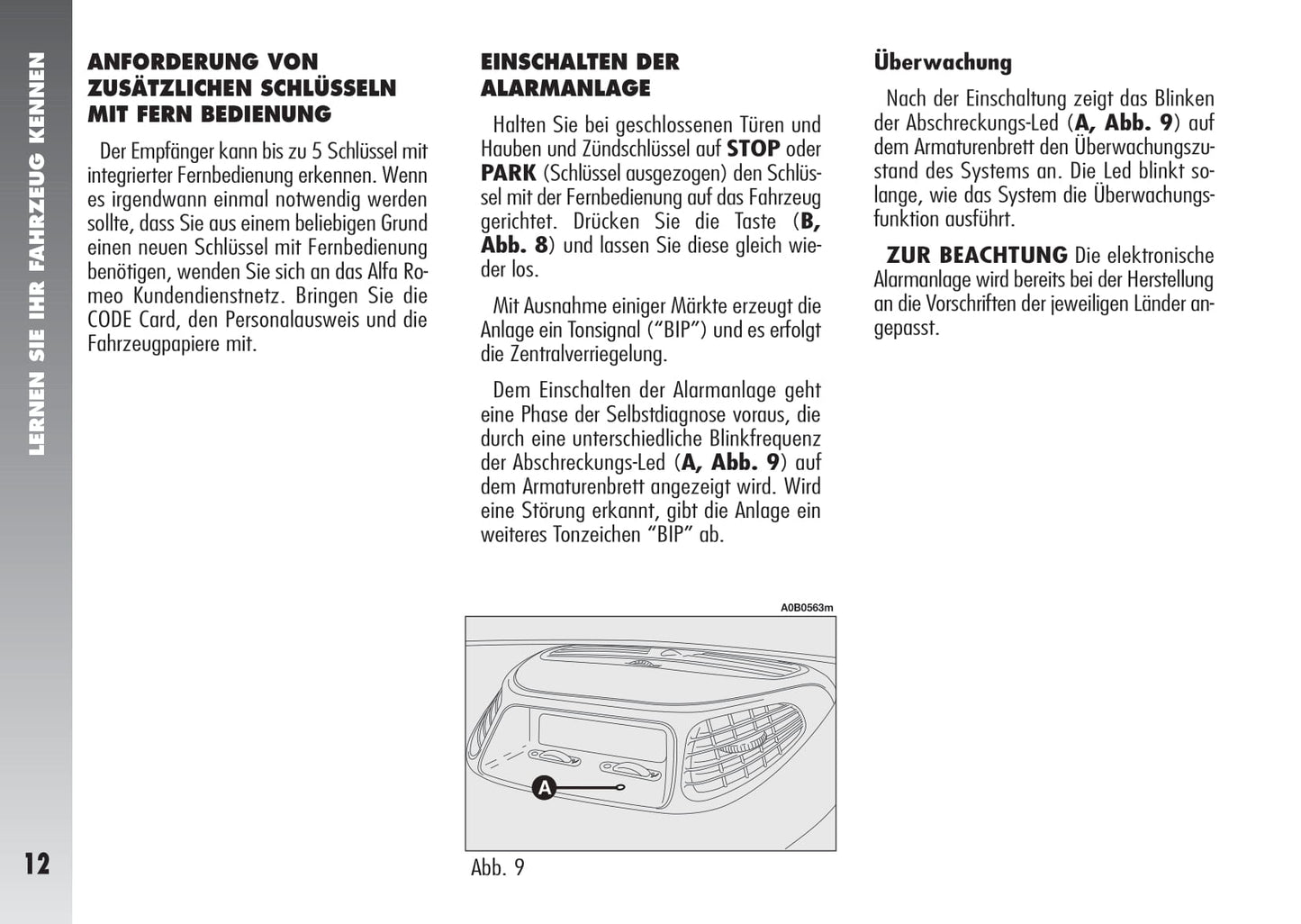 2003-2005 Alfa Romeo 156 Owner's Manual | German