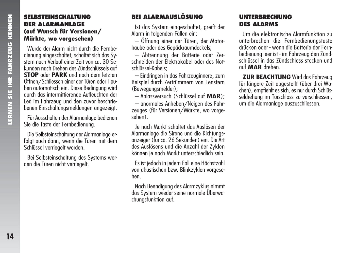 2003-2005 Alfa Romeo 156 Owner's Manual | German