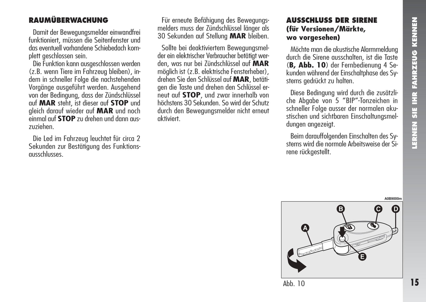 2003-2005 Alfa Romeo 156 Owner's Manual | German