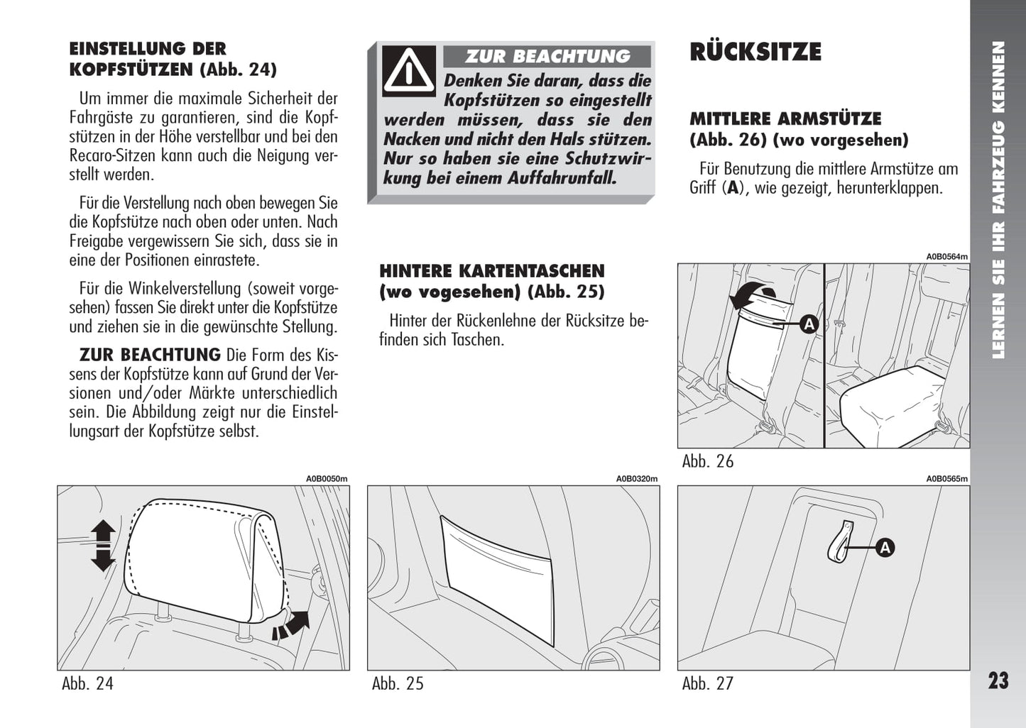 2003-2005 Alfa Romeo 156 Owner's Manual | German