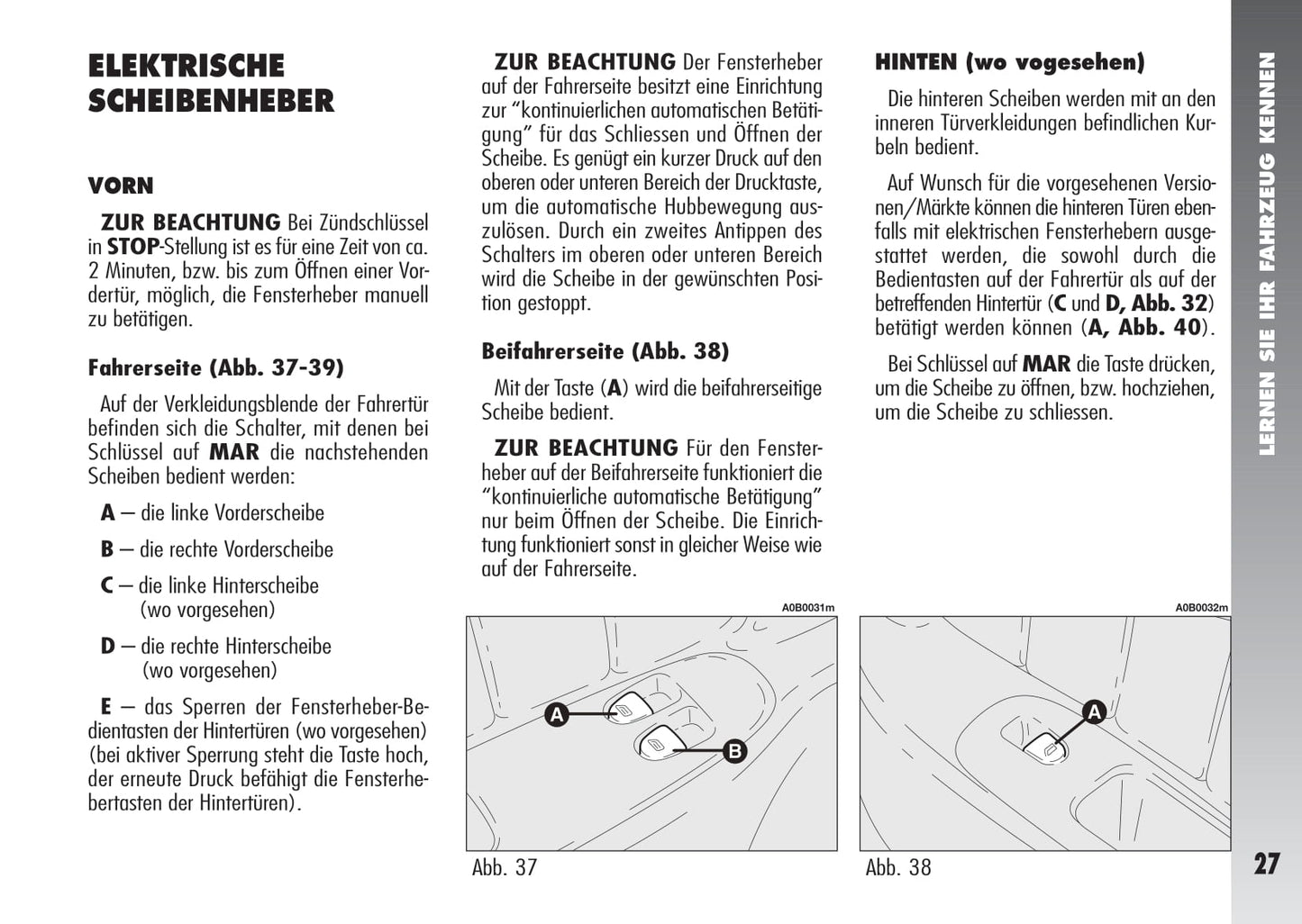 2003-2005 Alfa Romeo 156 Owner's Manual | German