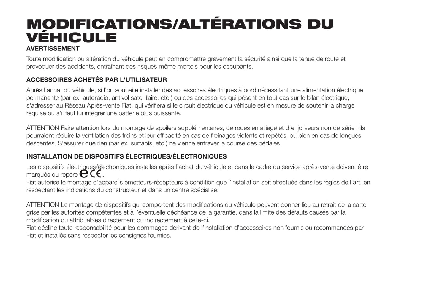 2017-2018 Fiat Doblò Owner's Manual | French