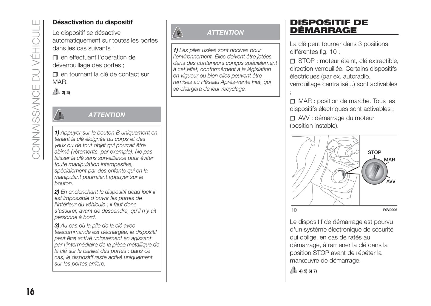2017-2018 Fiat Doblò Owner's Manual | French