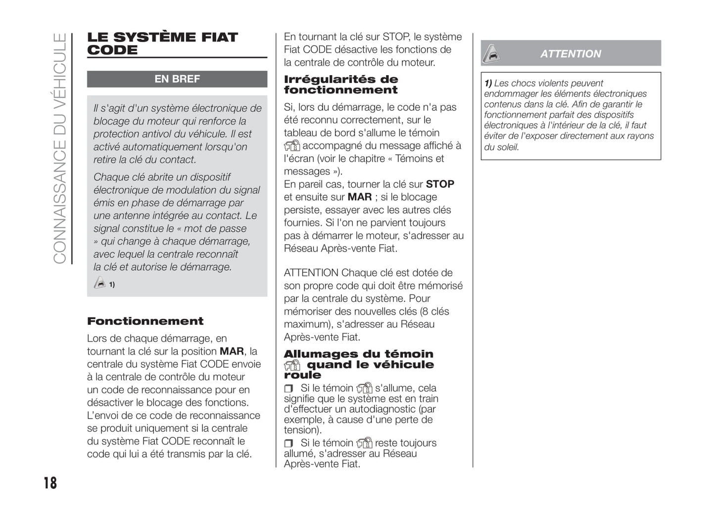 2017-2018 Fiat Doblò Owner's Manual | French