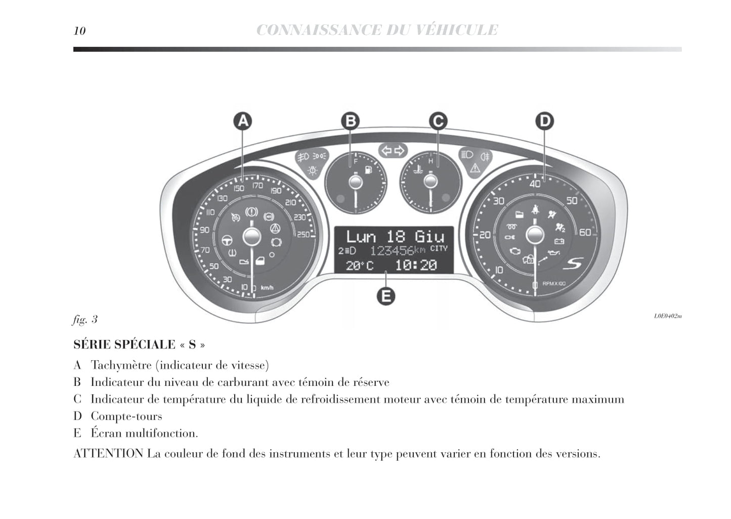 2011-2015 Lancia Delta Manuel du propriétaire | Français