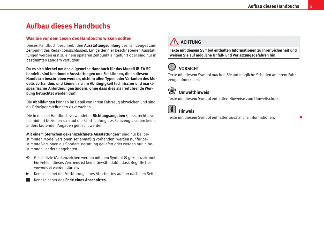 2012-2015 Seat Ibiza Manuel du propriétaire | Allemand