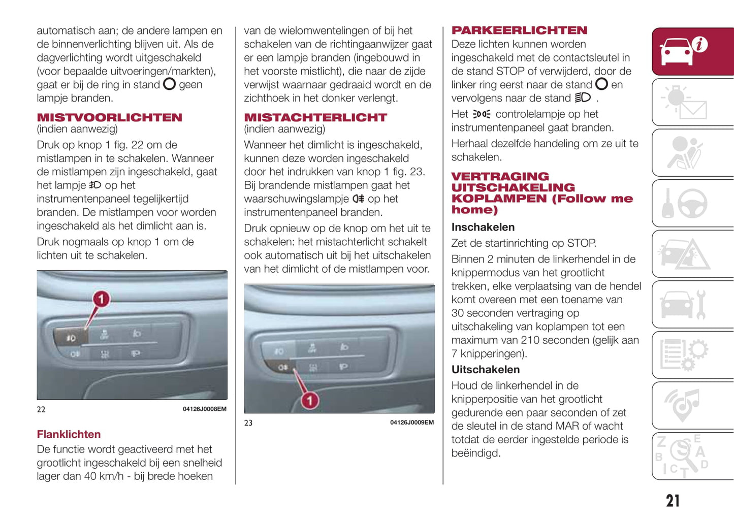 2016-2017 Fiat Tipo 4 Doors Owner's Manual | Dutch