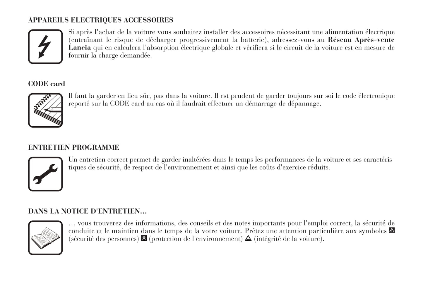 2001-2005 Lancia Lybra Manuel du propriétaire | Français
