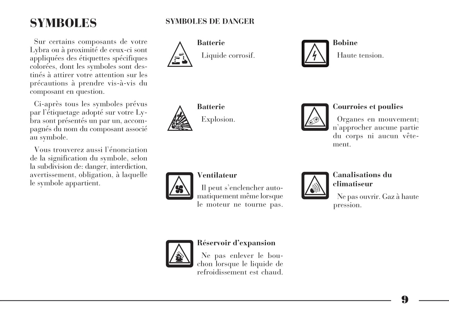 2001-2005 Lancia Lybra Manuel du propriétaire | Français
