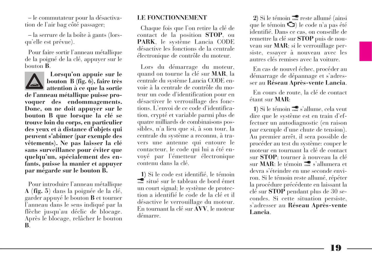 2001-2005 Lancia Lybra Manuel du propriétaire | Français