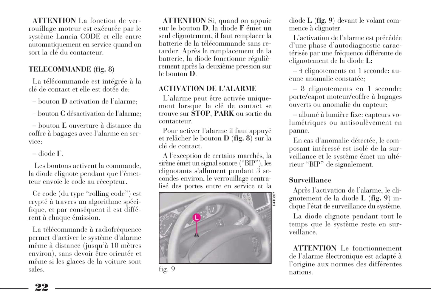 2001-2005 Lancia Lybra Manuel du propriétaire | Français
