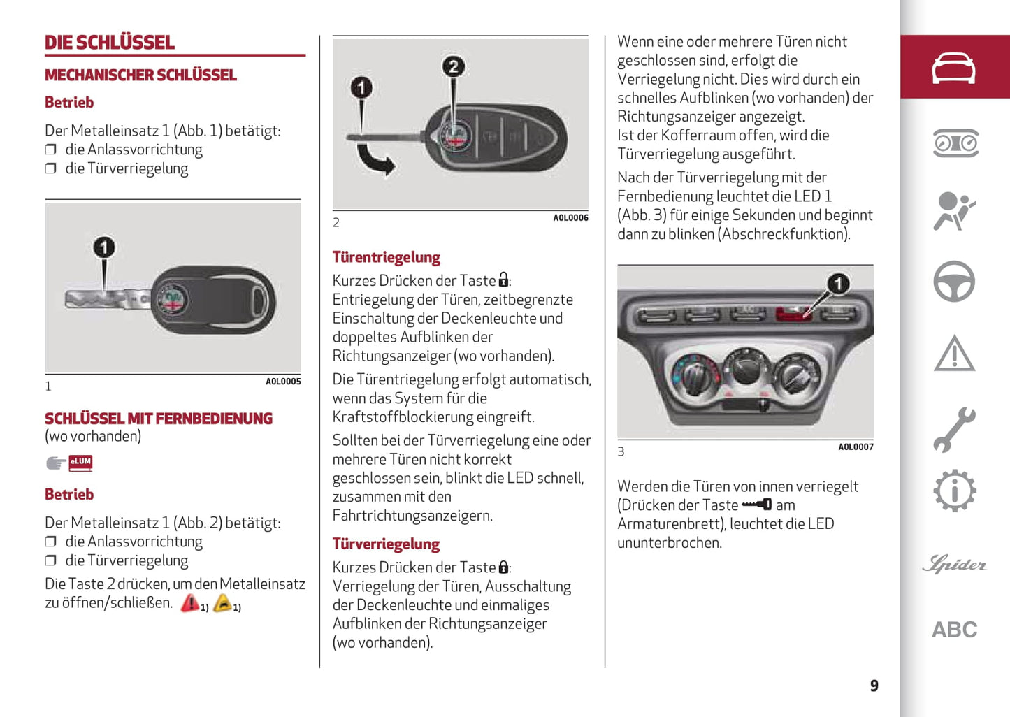 2013-2023 Alfa Romeo 4C Manuel du propriétaire | Allemand