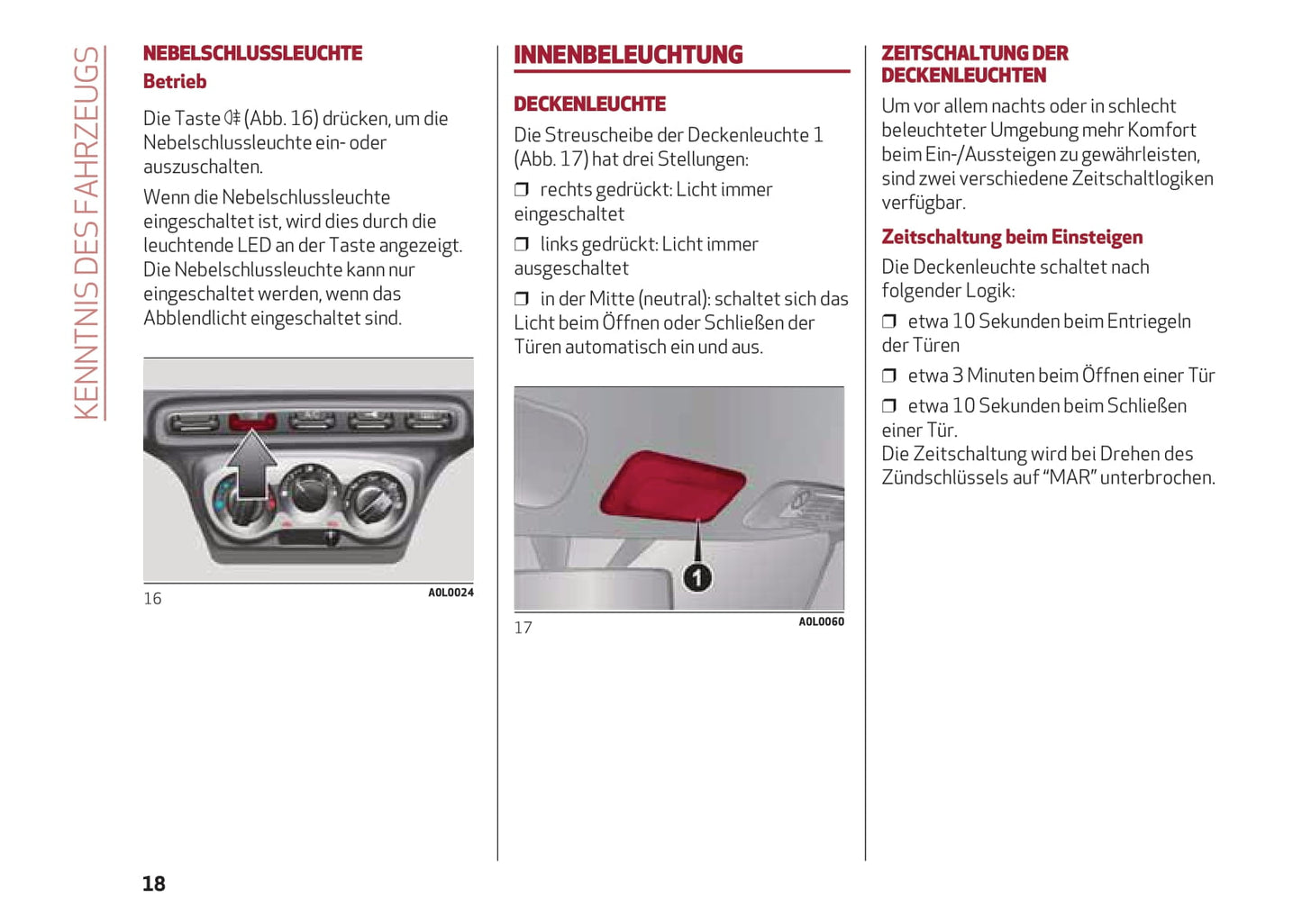 2013-2023 Alfa Romeo 4C Manuel du propriétaire | Allemand