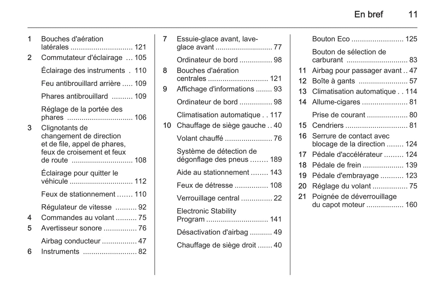 2013-2014 Opel Corsa Owner's Manual | French