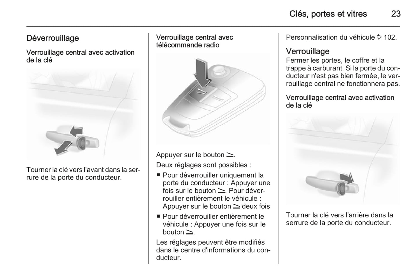 2013-2014 Opel Corsa Owner's Manual | French