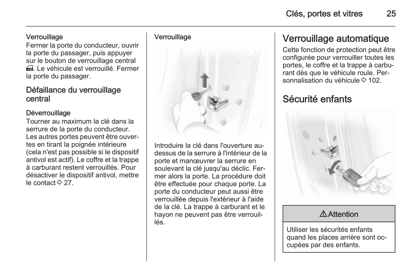2013-2014 Opel Corsa Owner's Manual | French