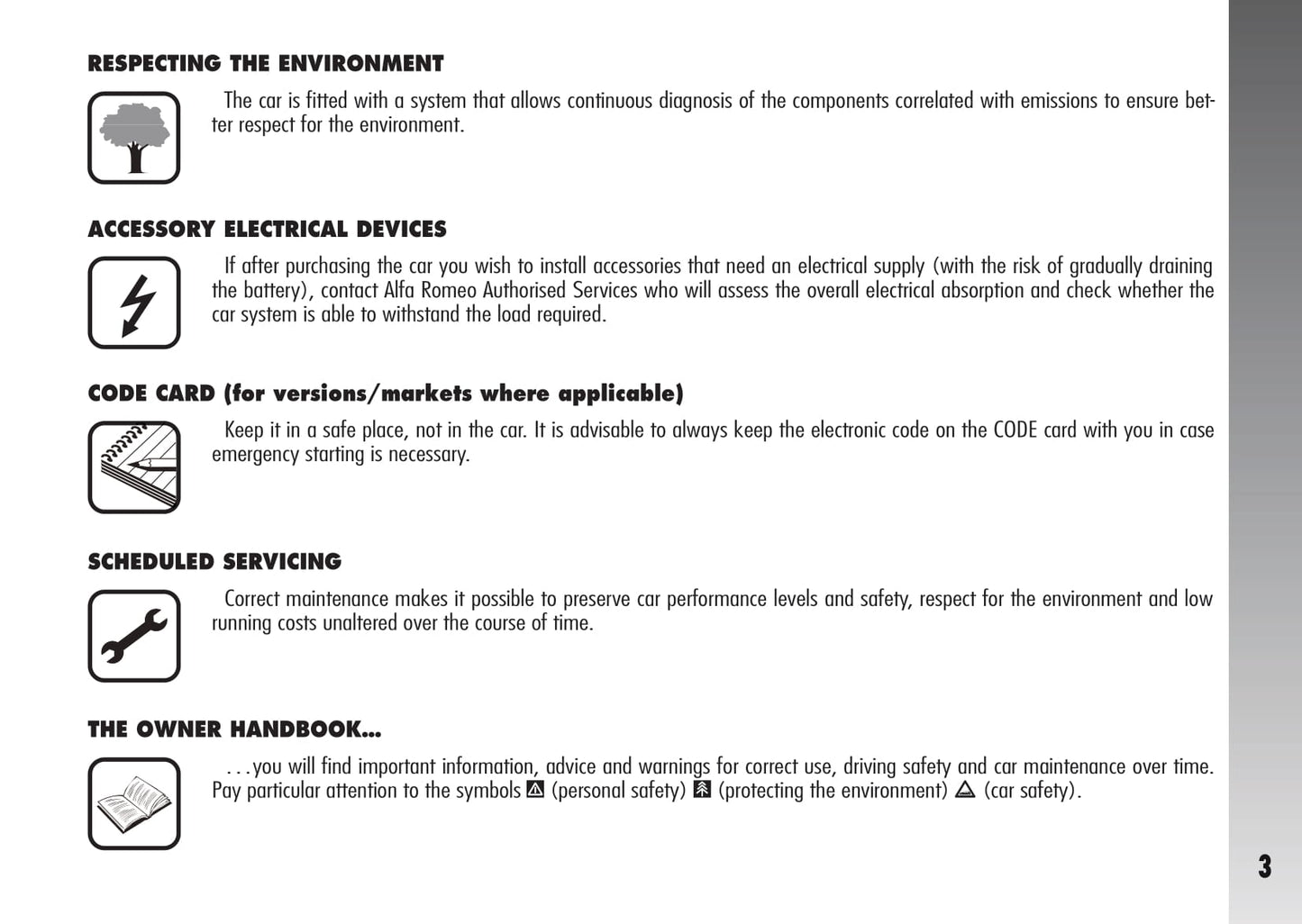 2007-2010 Alfa Romeo 147 Owner's Manual | English