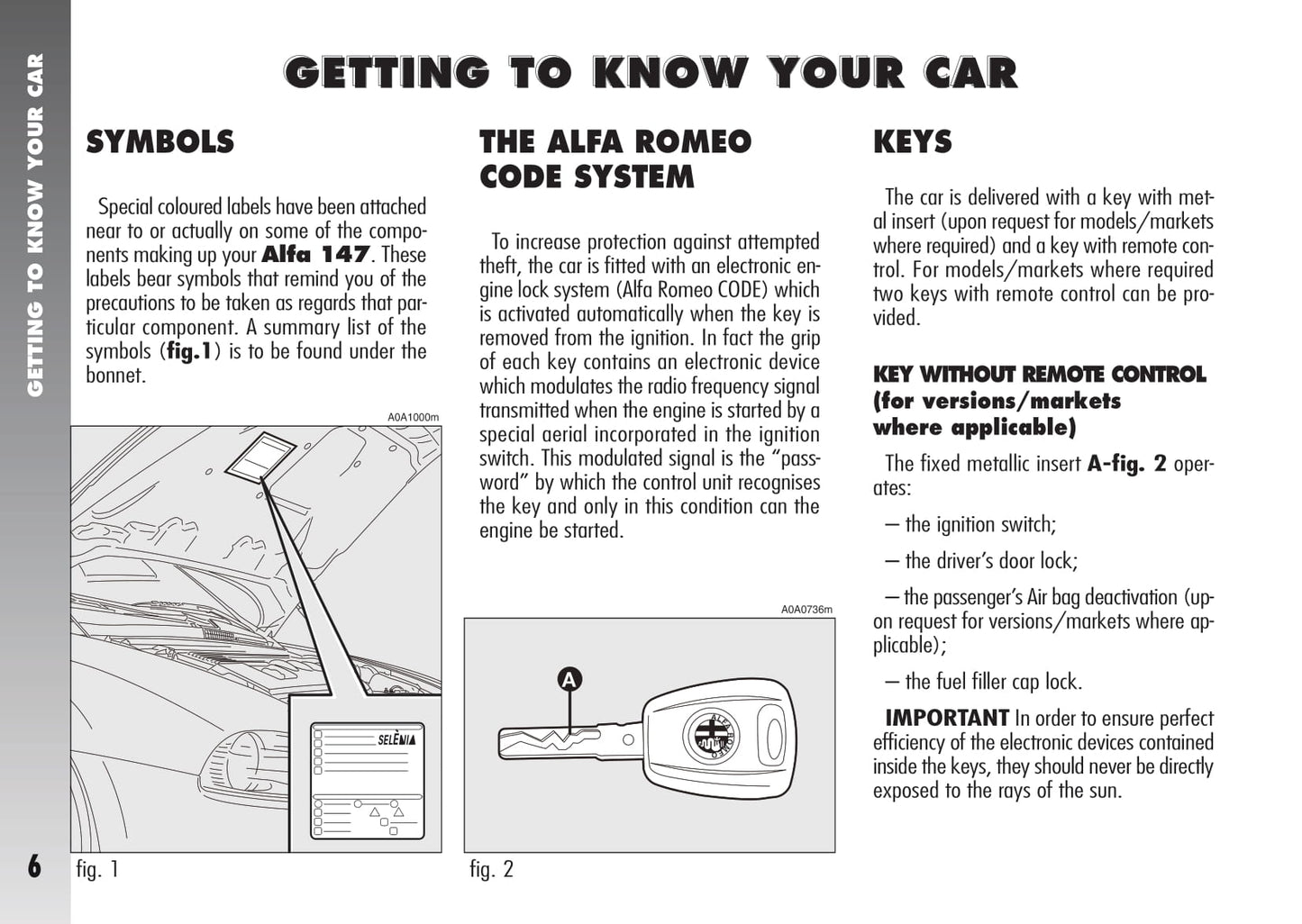 2007-2010 Alfa Romeo 147 Owner's Manual | English
