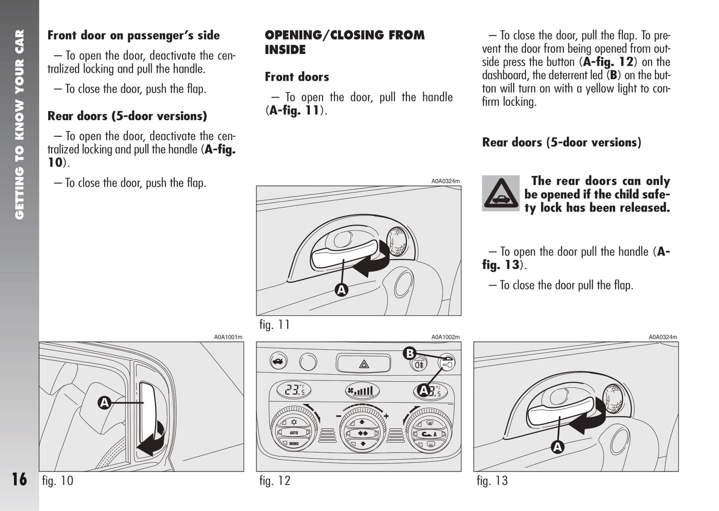 2007-2010 Alfa Romeo 147 Owner's Manual | English