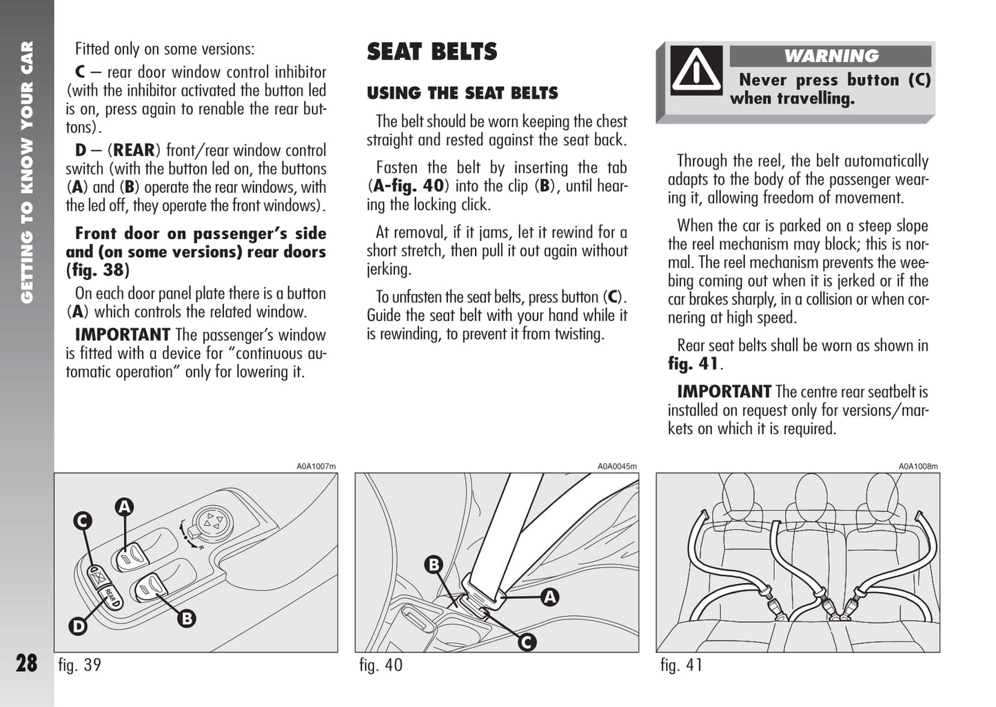2007-2010 Alfa Romeo 147 Owner's Manual | English