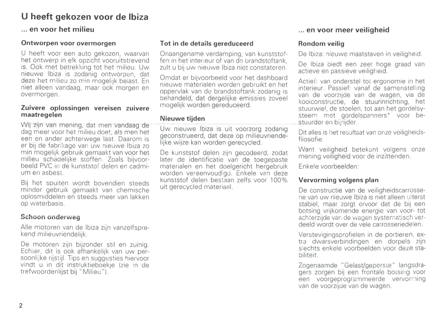 1996-1999 Seat Ibiza Manuel du propriétaire | Néerlandais