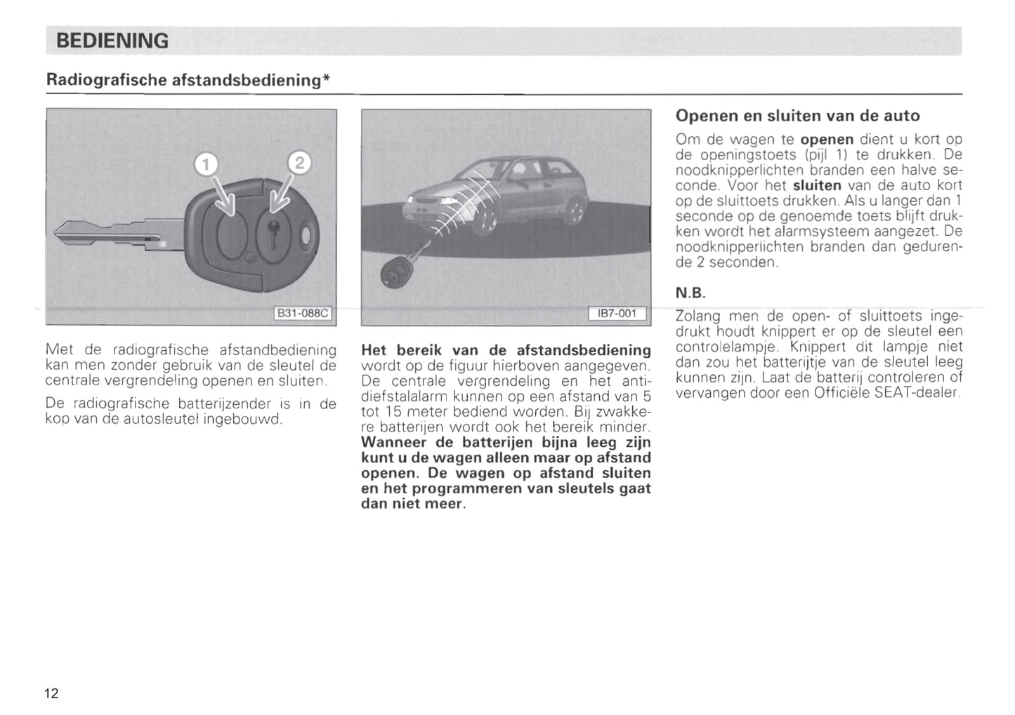 1996-1999 Seat Ibiza Manuel du propriétaire | Néerlandais