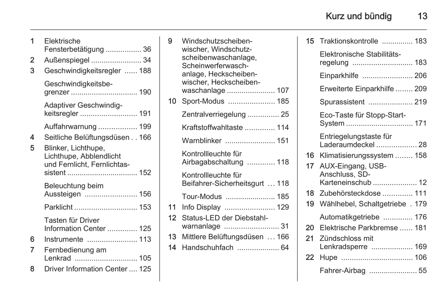 2014 Opel Astra Owner's Manual | German