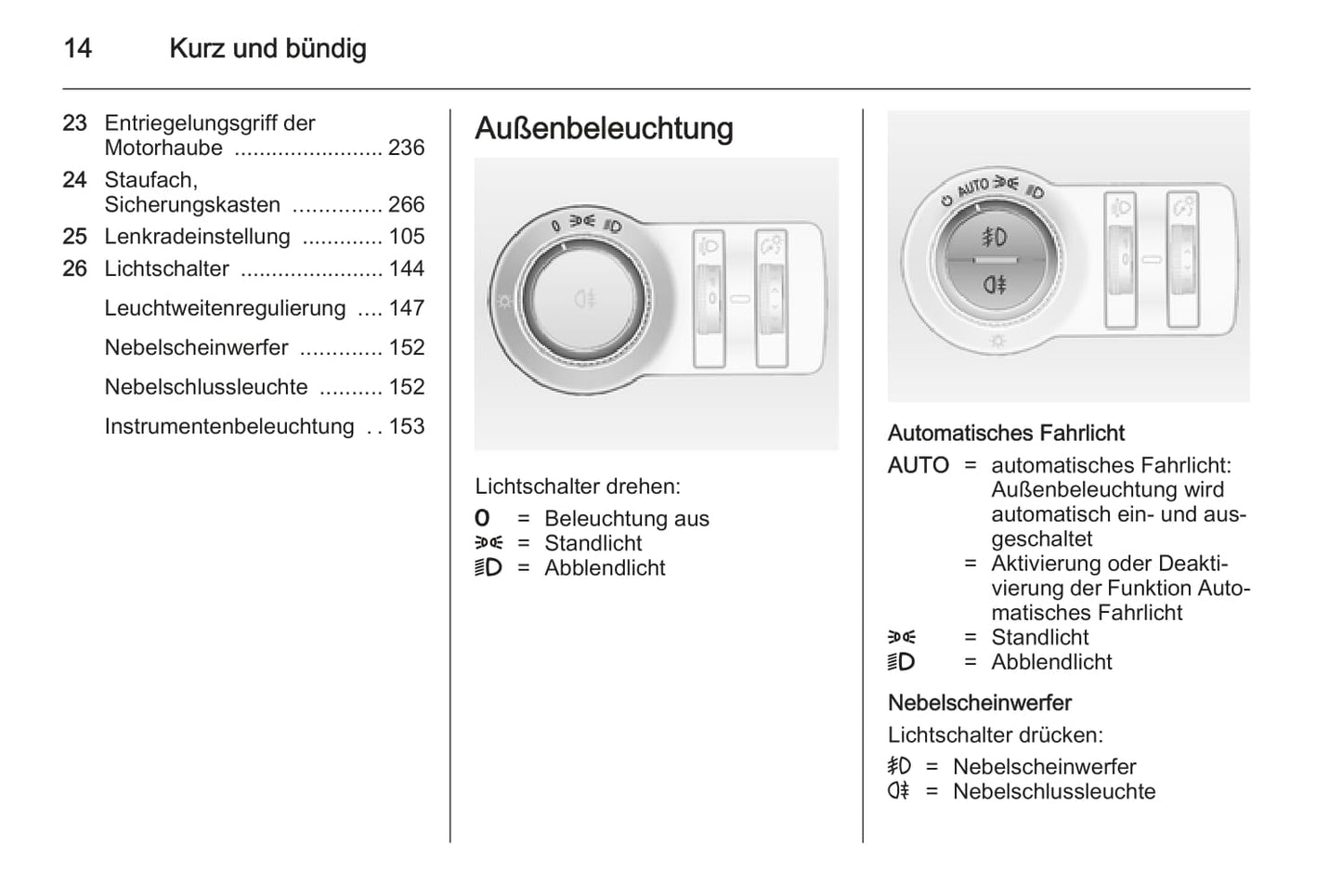 2014 Opel Astra Owner's Manual | German