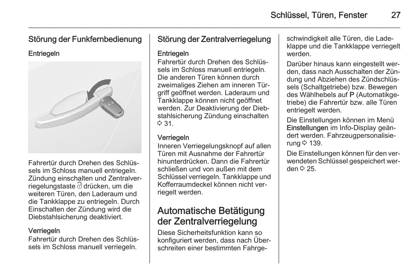2014 Opel Astra Owner's Manual | German
