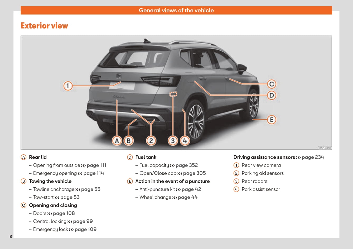 2020-2023 Seat Ateca Manuel du propriétaire | Anglais