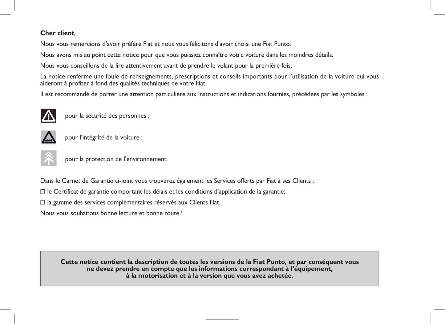 2009-2012 Fiat Punto Evo Manuel du propriétaire | Français