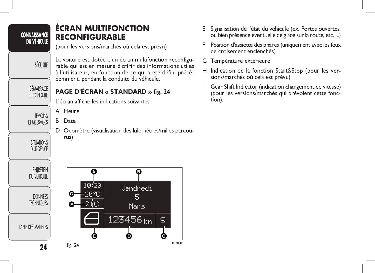 2009-2012 Fiat Punto Evo Manuel du propriétaire | Français