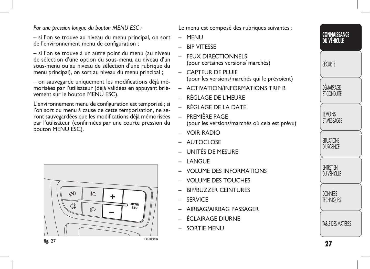 2009-2012 Fiat Punto Evo Manuel du propriétaire | Français